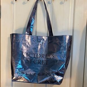 Victoria's Secret Shiny Blue Tote